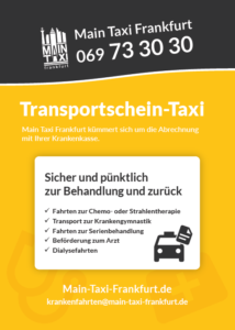 Transportschein-Taxi Flyer